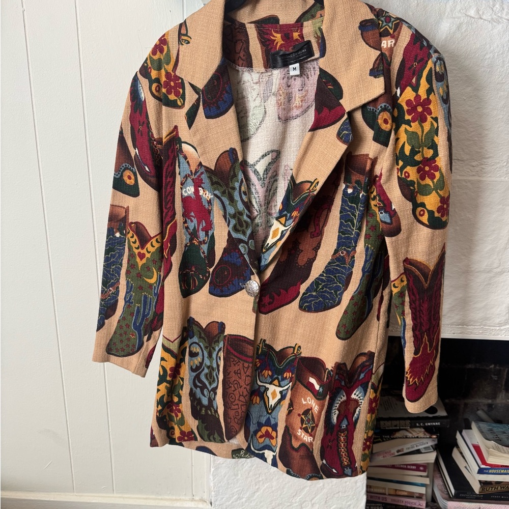 Colorful Patterned Women's Jacket - image 1